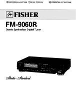 Fisher FM-9060-R - Owners Manual